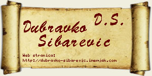Dubravko Šibarević vizit kartica